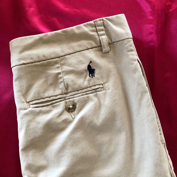 Ralph Lauren Youth16 Straight FitFlex AbrasionTwill Khaki PantWrinkle-Resistant - Picture 4 of 9